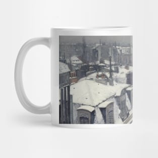 Rooftops in the Snow (snow effect) by Gustave Caillebotte Mug